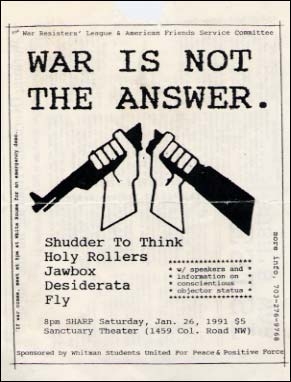 Jawbox-Desiderata-Holy Rollers-Fly-Shudder To Think @ Sactuary Theater Washington DC 1-26-91