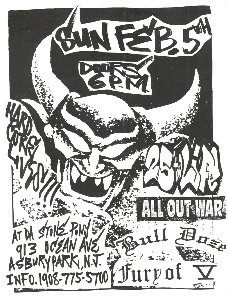 Bulldoze-Fury Of V-25 Ta Life-All Out War @ Stone Pony Asbury Park NJ 2-5-95