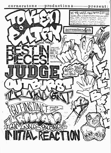 Token Entry-Judge-Rest In Pieces-Outburst-Turning Point-Release-Gut Instinct-Four Walls Falling-Initial Reaction @ W.U.S.T. Hall Washington DC 11-4-89