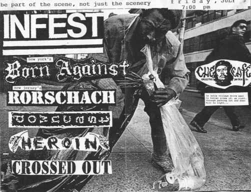 Infest-Born Against-Rorschach-Downcast-Heroin-Crossed Out @ Che Cafe San Diego CA 7-3-91