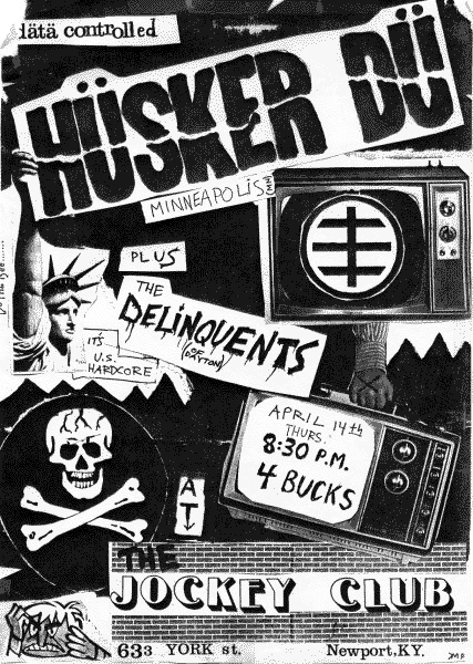 Husker Du-The Delinquents @ Jockey Club Newport KY 4-14-83