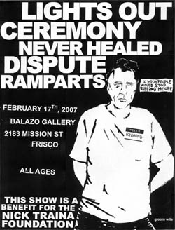 Ceremony-Never Healed-Lights Out-Dispute-Ramparts @ Balazo Gallery San Francisco CA 2-17-07