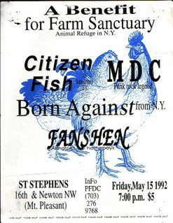 Citizen Fish-Millions of Dead Cops-Born Against-Fanshen @ St. Stephens Church Washington DC 5-15-92