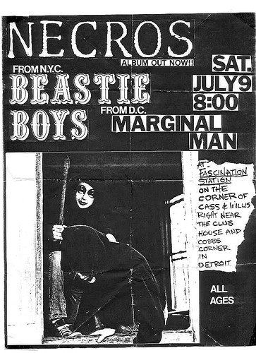 Necros-Beastie Boys-Marginal Man @ Fascination Station Detroit MI 7-9-83