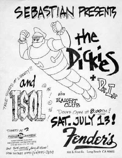 The Dickies-DI-TSOL @ Fender’s Long Beach CA 7-13-85