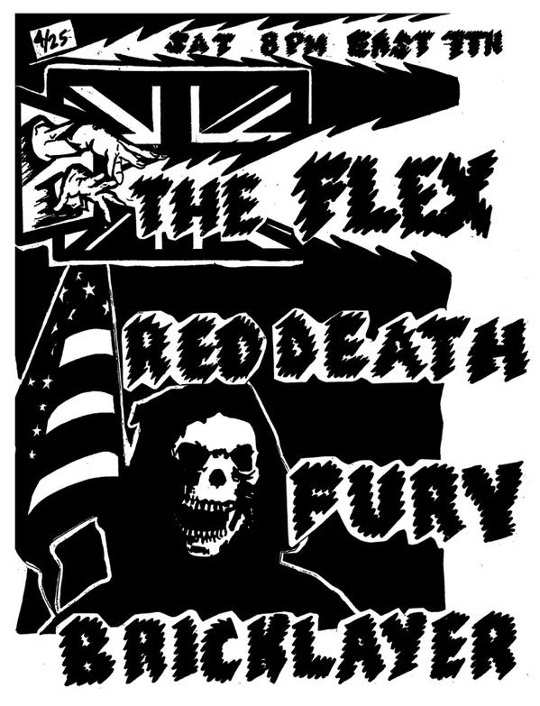 The Flex-Red Death-Fury-Bricklayer @ Los Angeles CA 4-25-15