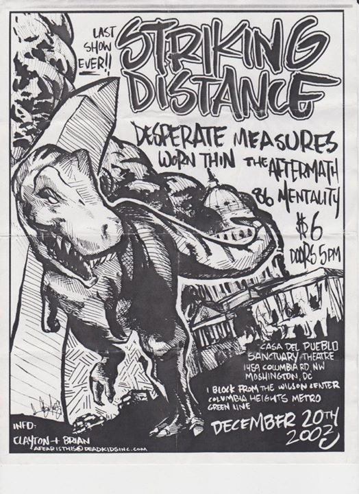Striking Distance-Desperate Measures-Worn Thin-The Aftermath-86 Mentality @ Washington DC 12-20-03