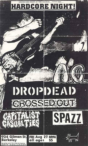Anal Cunt-DropDead-Crossed Out-Capitalist Casualties-Spazz @ Berkeley CA 8-27-93