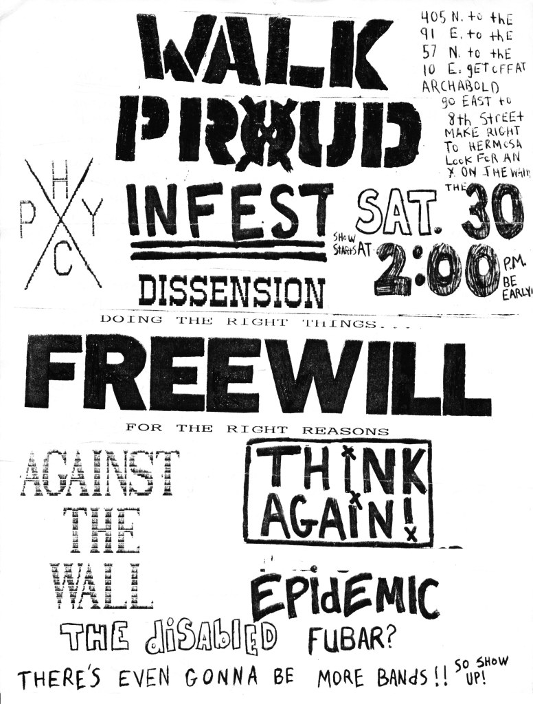 Walk Proud-Infest-Dissension-Free Will-Against The Wall-Think Again ...