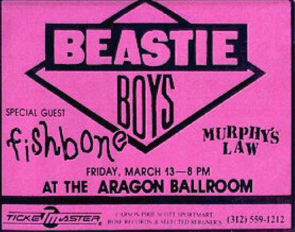 Beastie Boys-Fishbone-Murphy’s Law @ Chicago IL 3-13-87