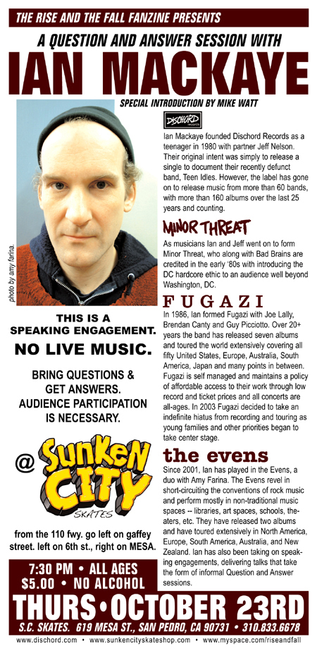 A Question & Answer Session With Ian Mackaye