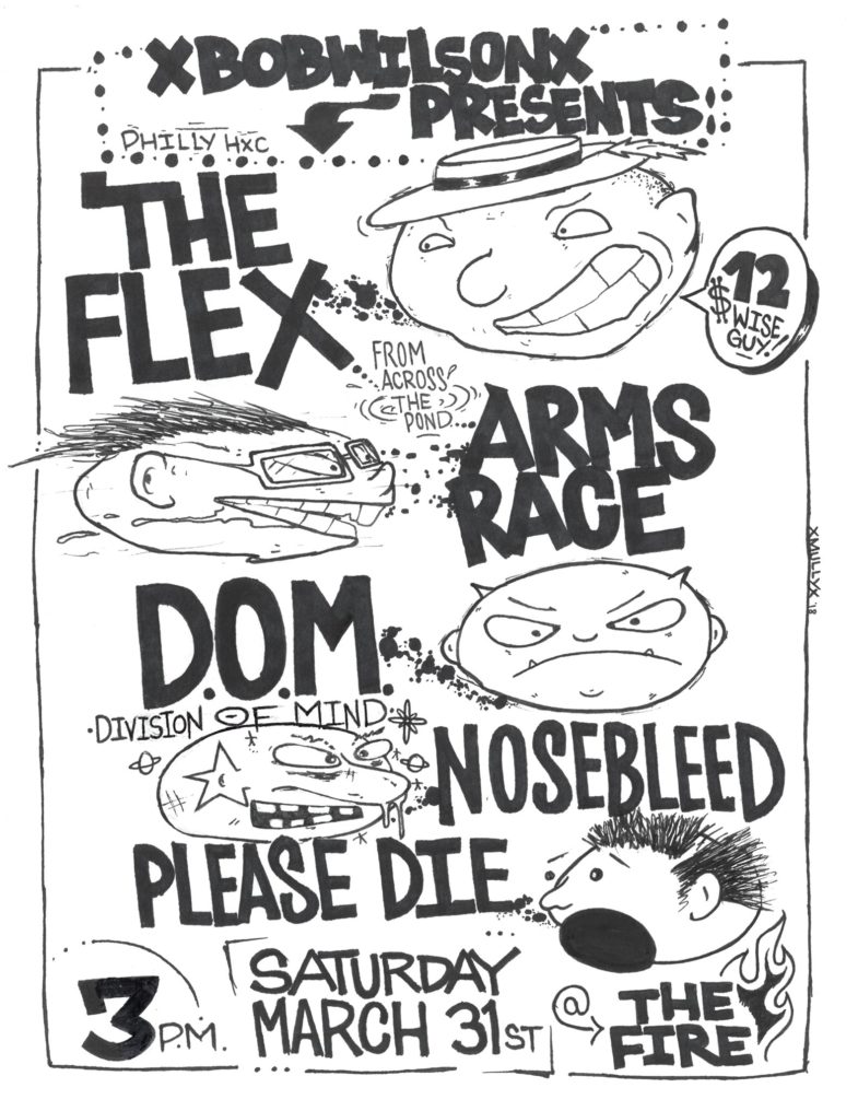 The Flex-Arms Race-Division Of Mind-Nose Bleed-Please Die @ Philadelphia PA 3-31-18