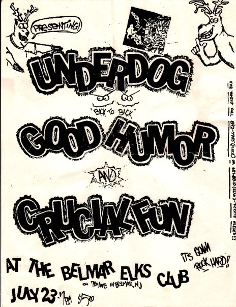 Underdog-Good Humor-Crucial Fun @ Belmar NJ 7-23-88