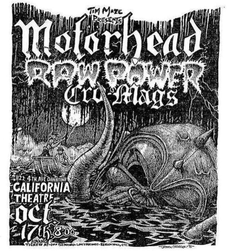 Motorhead-Raw Power-Cro Mags @ San Diego CA 10-17-87