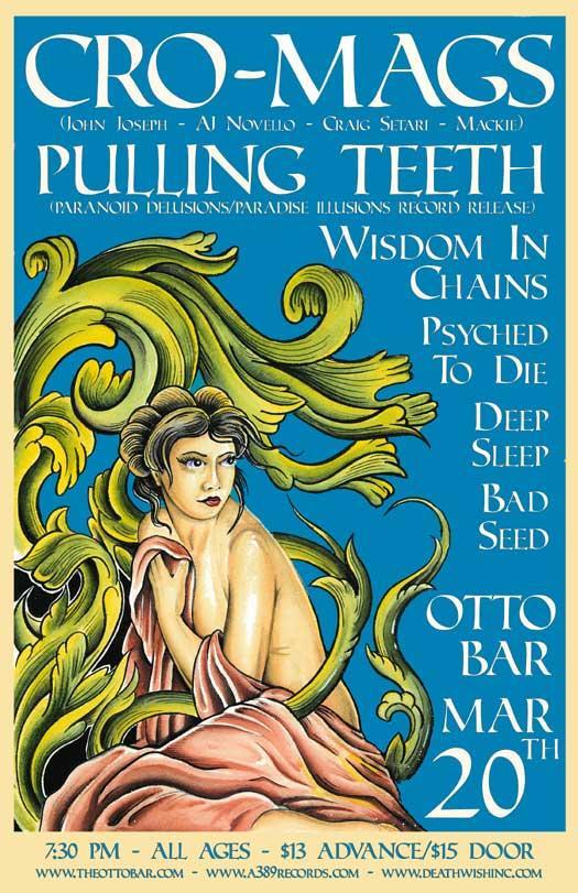 Cro Mags-Pulling Teeth-Wisdom In Chains-Psyched To Die-Deep Sleep-Bad Seed @ Baltimore MD 3-20-09