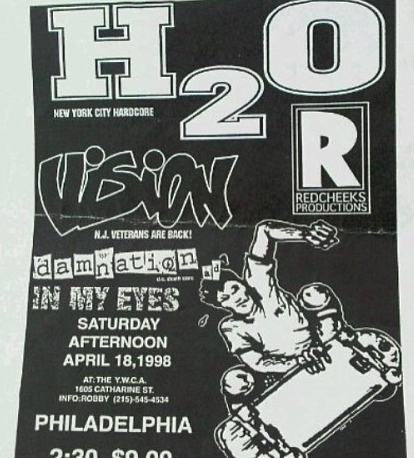 H2o-Vision-Damnation AD-In My Eyes @ Philadelphia PA 4-18-98
