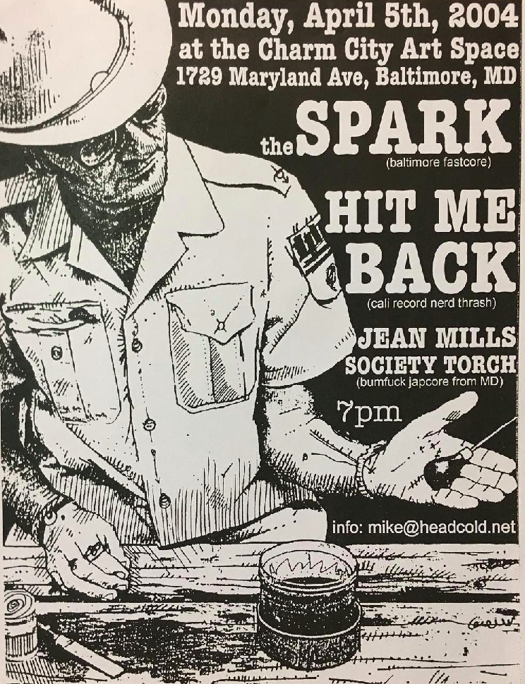 The Spark-Hit Me Back-Jean Mills Society Torch @ Baltimore MD 4-5-04