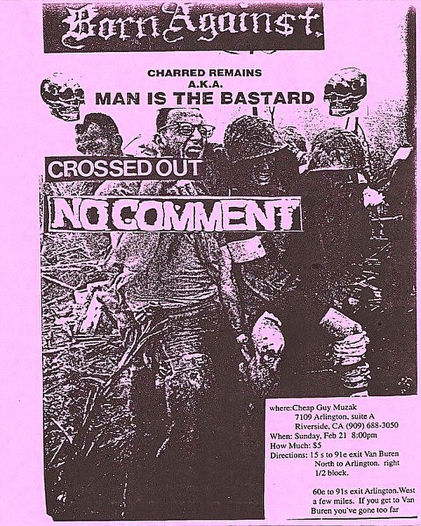 Born Against-Man Is The Bastard-Crossed Out-No Comment @ Riverside CA 2-21-93
