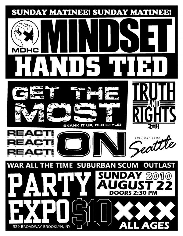 Mindset-Hands Tied-Get The Most-Truth & Rights-React-On @ Brooklyn NY 8-22-10