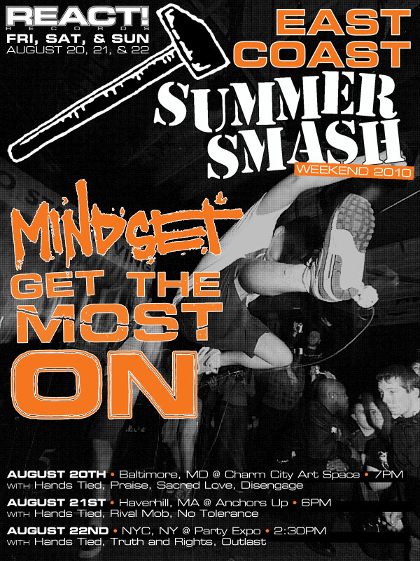 Mindset-Get The Most-On East Coast Tour 2010