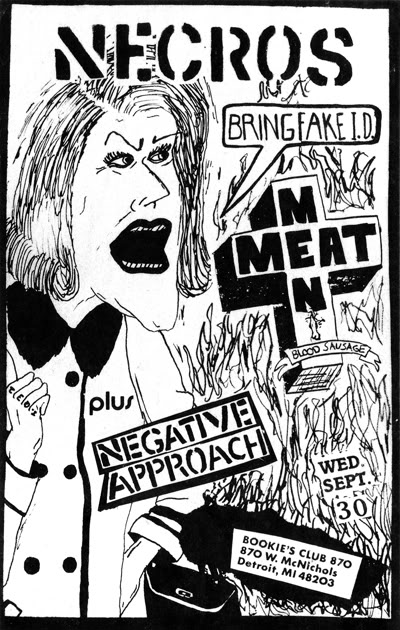 Necros-Meatmen-Negative Approach @ Detroit MI 9-30-81