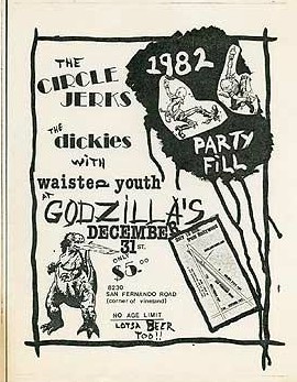 Circle Jerks-The Dickies-Wasted Youth @ Los Angeles CA 12-31-81