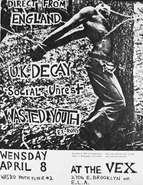 UK Decay-Social Unrest-Wasted Youth @ Los Angeles CA 4-8-81