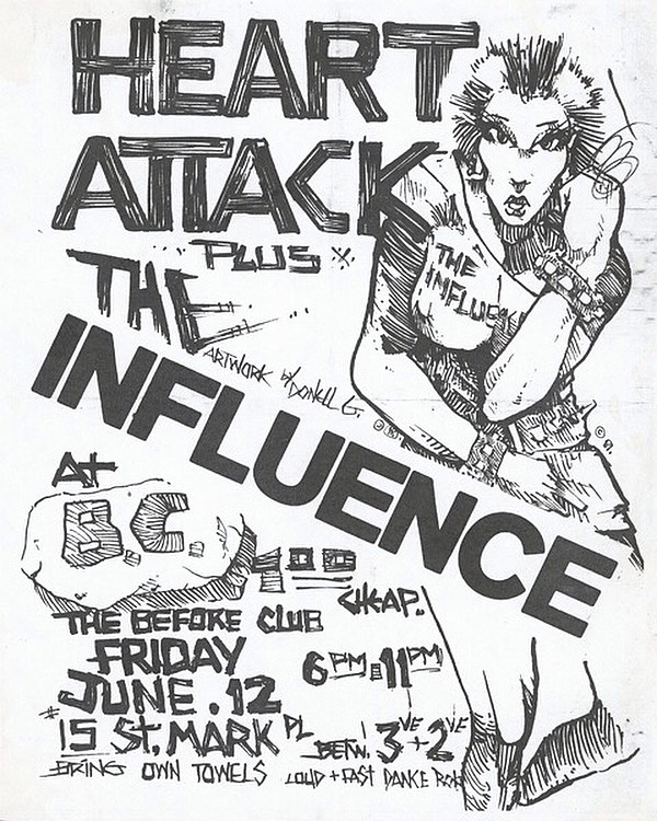 Heart Attack-The Influence @ New York City NY 6-12-81