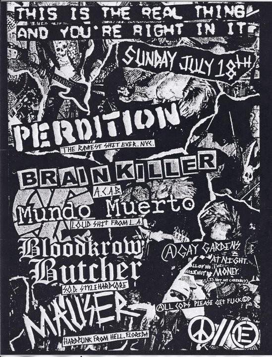 Perdition-Brain Killer-Mundo Muerto-Bloodkrow Butcher-Mauser @ Brooklyn NY 7-18-11