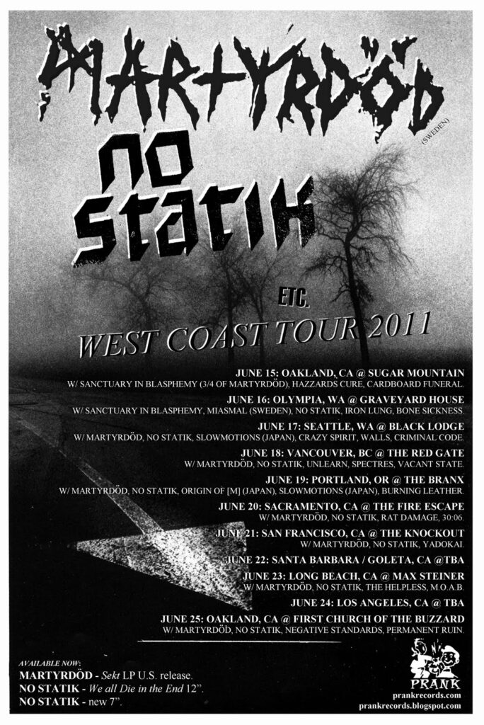 Martyrdod-No Statik Tour 2011