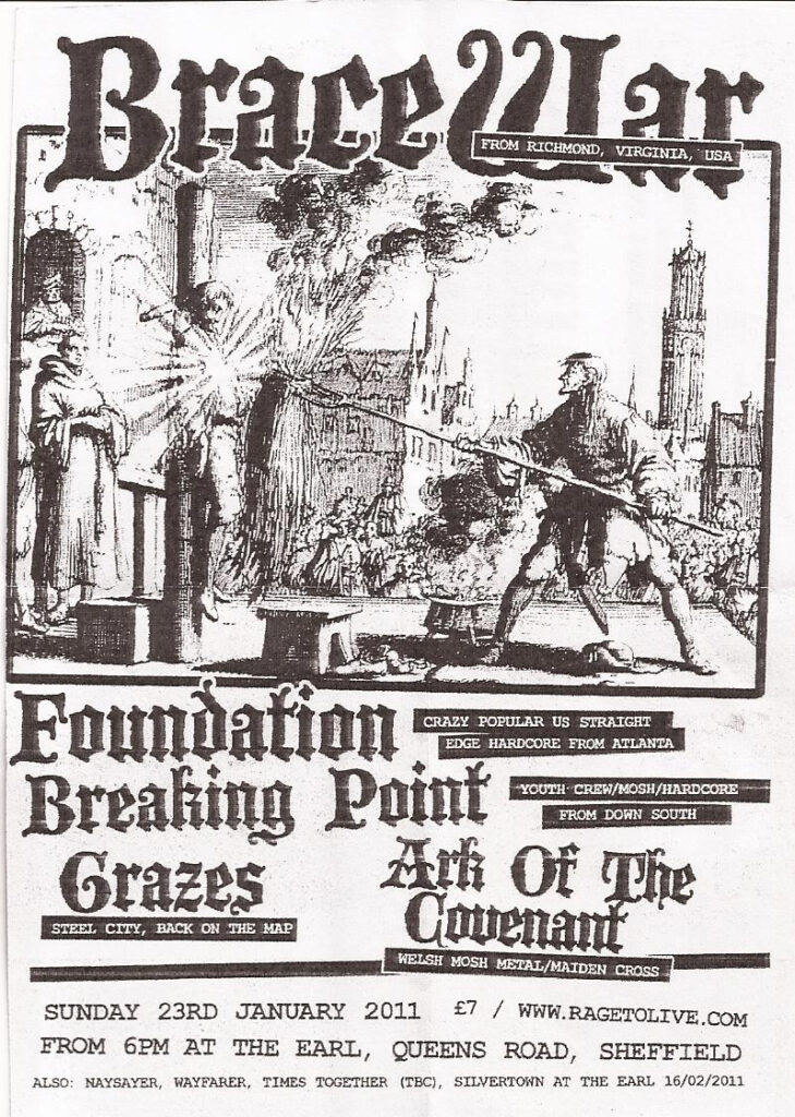 Brace War-Foundation-Breaking Point-Grazes-Ark Of The Covenant @ Sheffield England 1-23-11