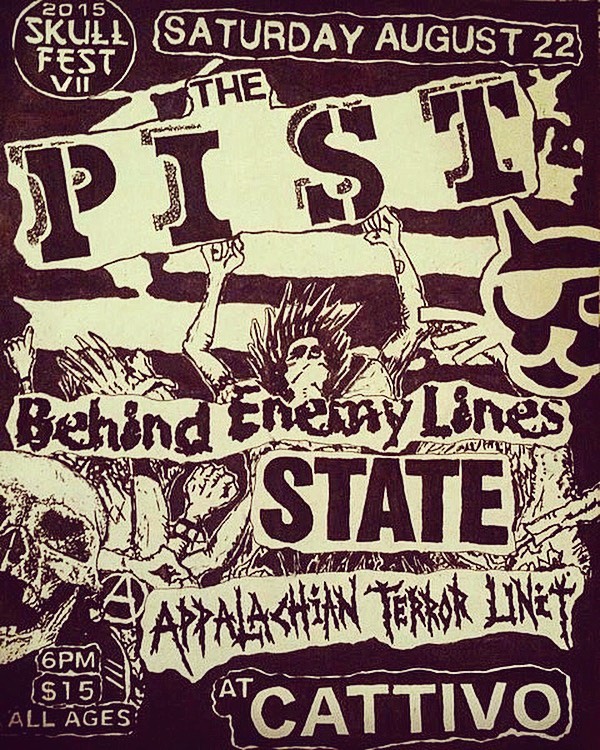 The Pist-Behind Enemy Lines-State-Appalachian Terror Line @ Pittsburgh PA 8-22-15