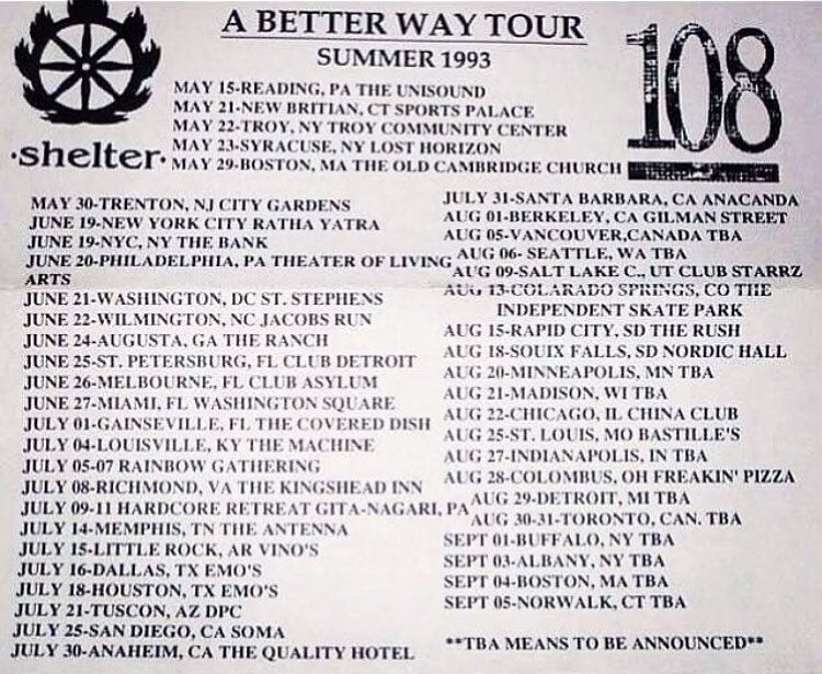 Shelter/108 Tour 1993