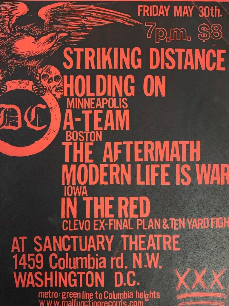 Striking Distance-Holding On-The A Team-The Aftermath-Modern Life Is War-In The Red @ Washington DC 5-30-03