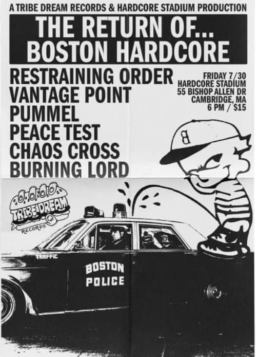 Restraining Order-Vantage Point-Pummel-Peace Test-Chaos Cross-Burning Lord @ Cambridge MA 7-30-21