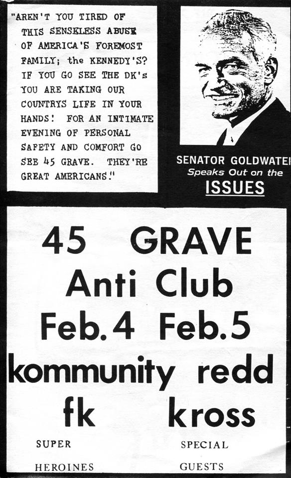 45 Grave-Redd Kross @ Hollywood CA 2-5-79