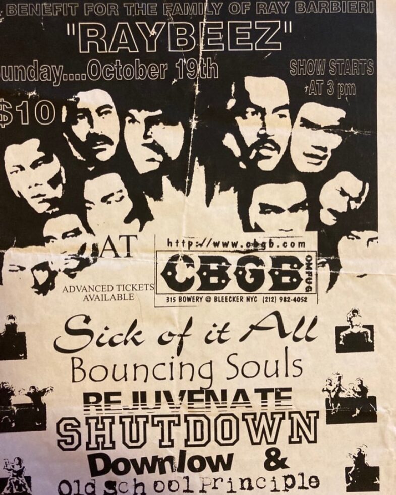 Sick Of It All-Bouncing Souls-Shutdown-Rejuvenate-Old School Principle-Down Low @ New York City NY 10-19-97